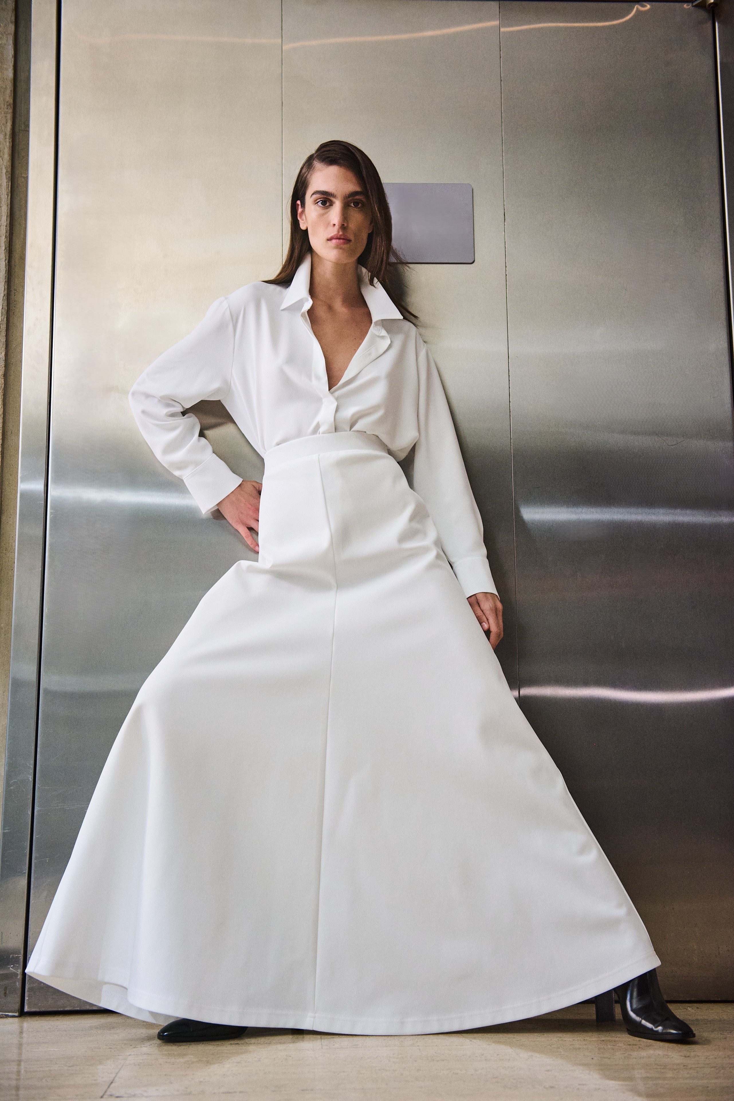 FLUID SHIRT - Ivory - Mela Purdie