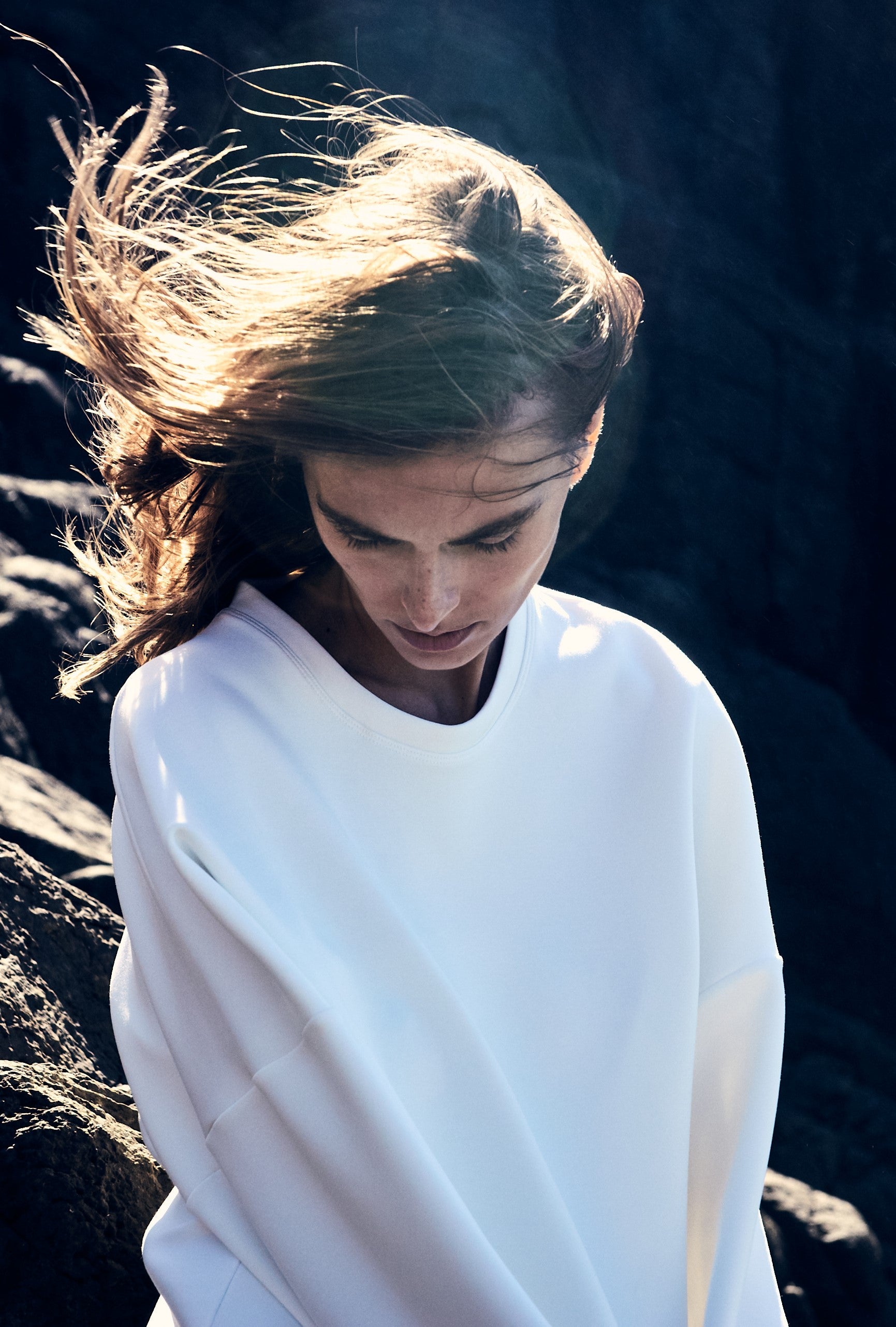 PUFFER SWEATER - White - MELA PURDIE