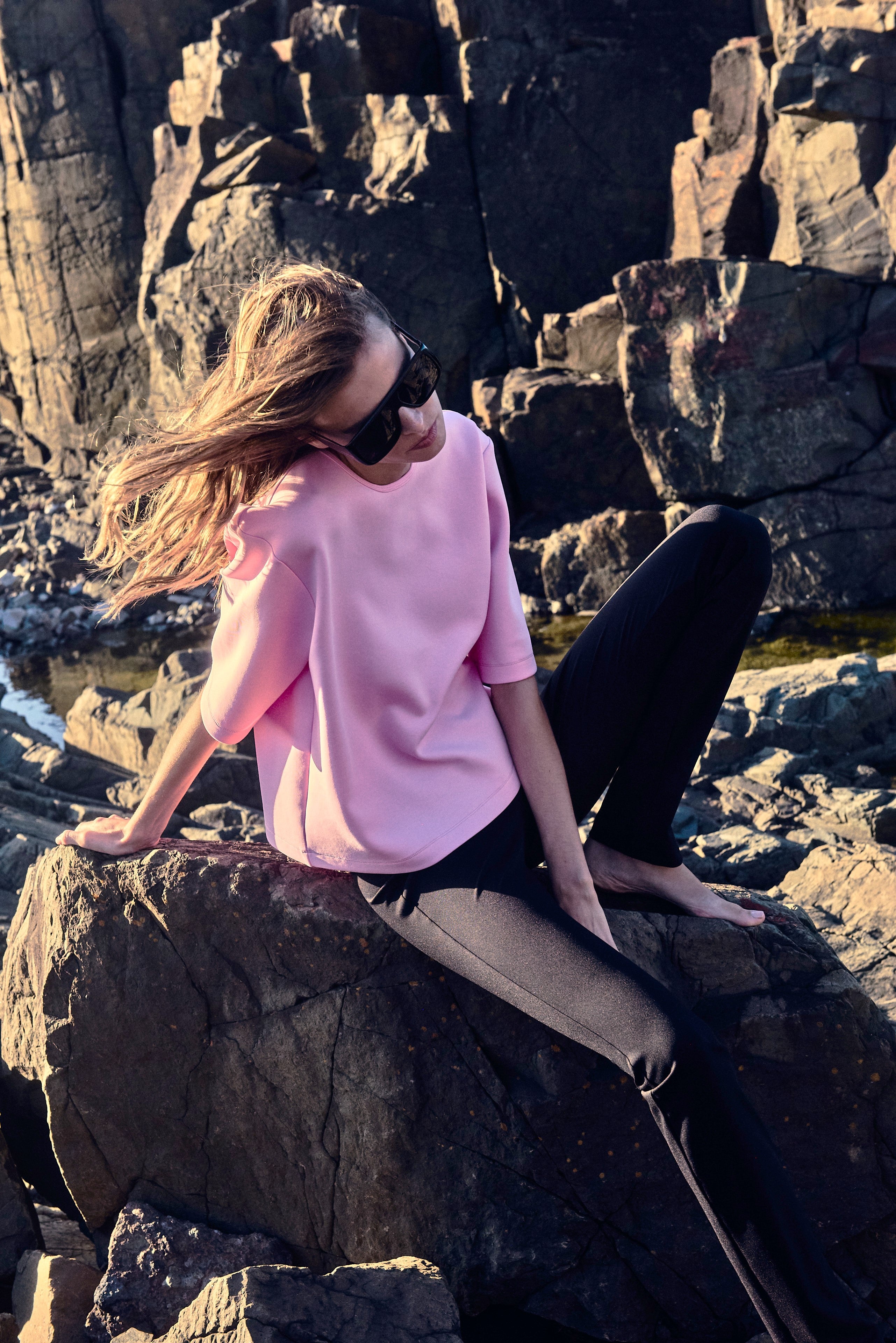 SLIM PANT - Black - MELA PURDIE