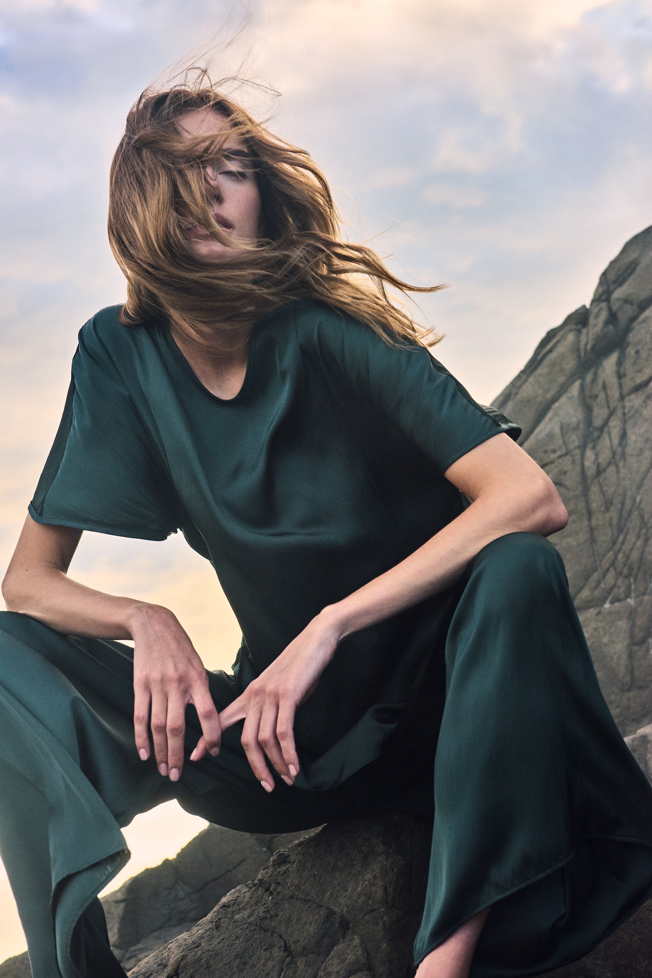 RAGLAN SHELL - Jade - MELA PURDIE