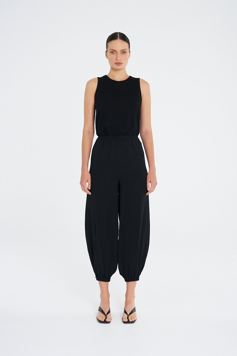 CREW TANK - Black - MELA PURDIE