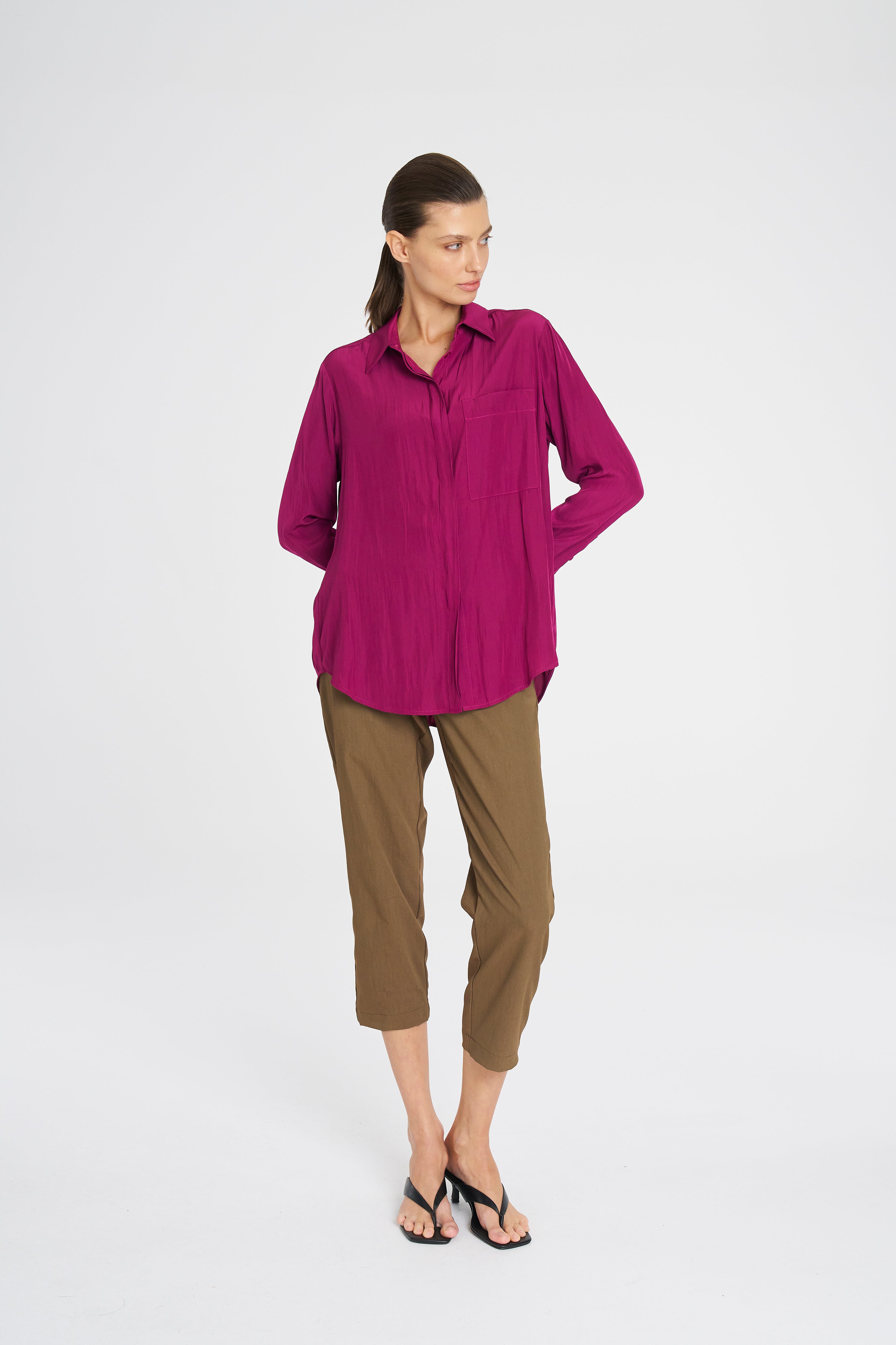 F67 7741 SINGLE POCKET SHIRT - MELA PURDIE
