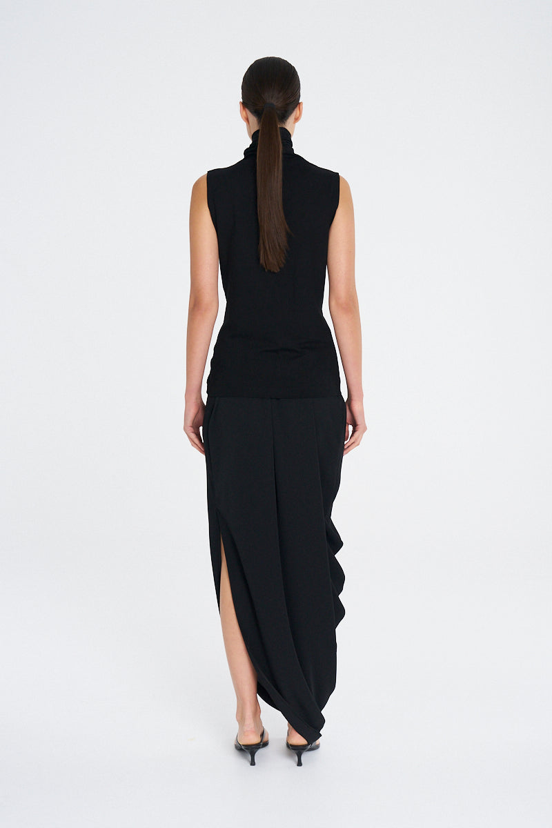 FUNNEL TANK - Black - MELA PURDIE