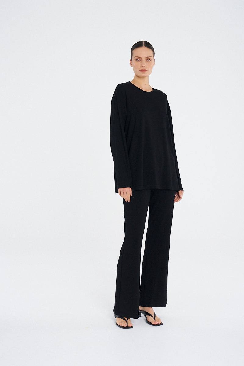 BOOT PANT - Black - Mela Purdie