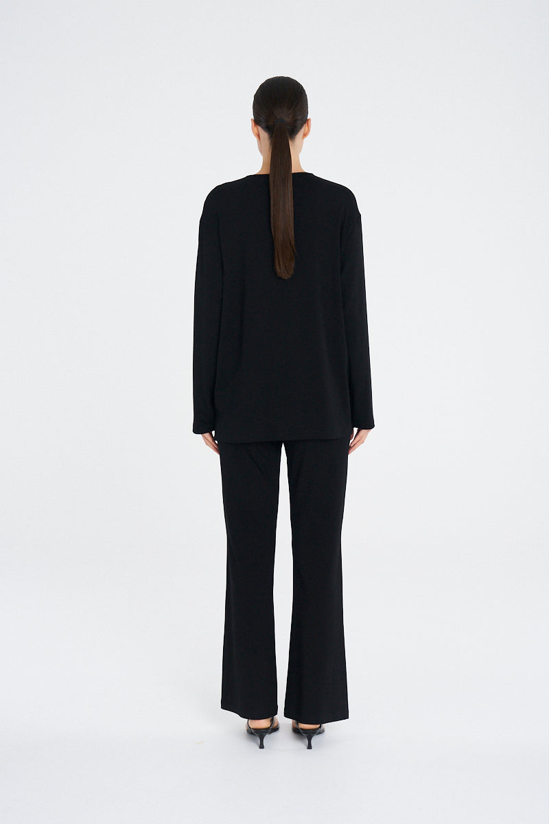 BOOT PANT - Black - Mela Purdie