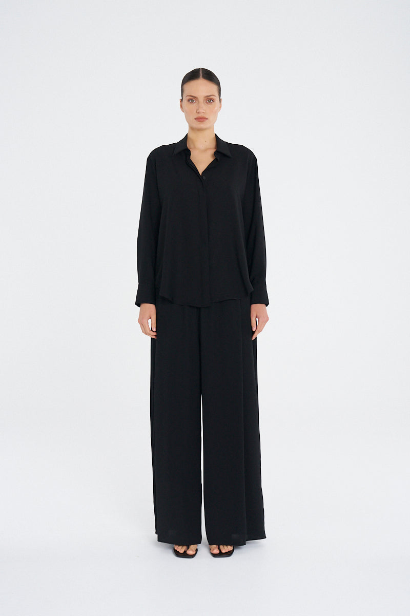 FLUID PANT - Black - MELA PURDIE