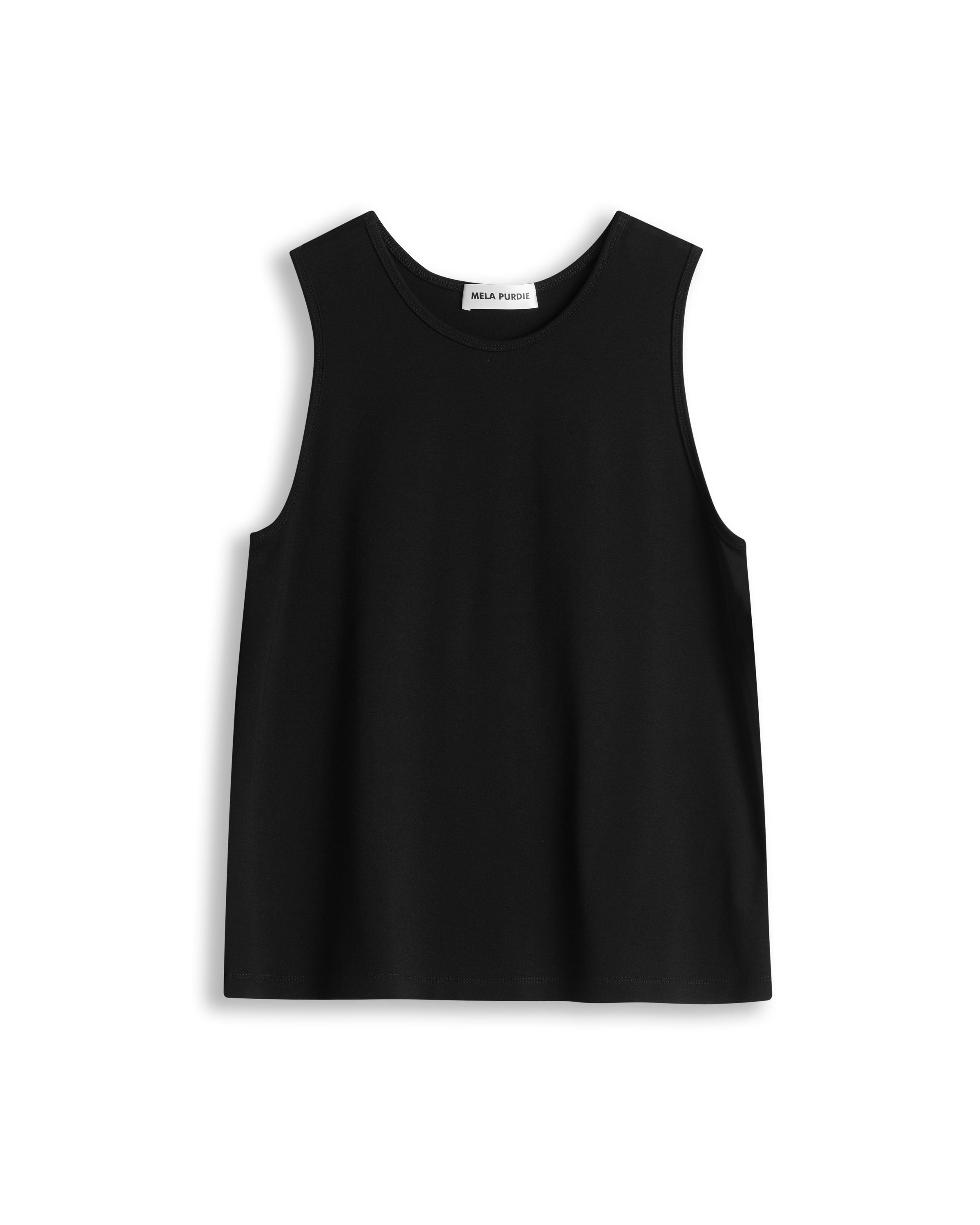 CREW TANK - Black - Mela Purdie