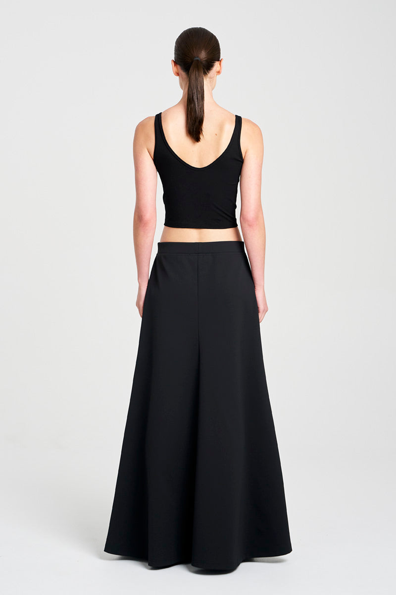SLIP SKIRT - Black
