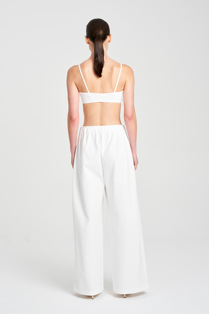 PLEAT PANT - Ivory