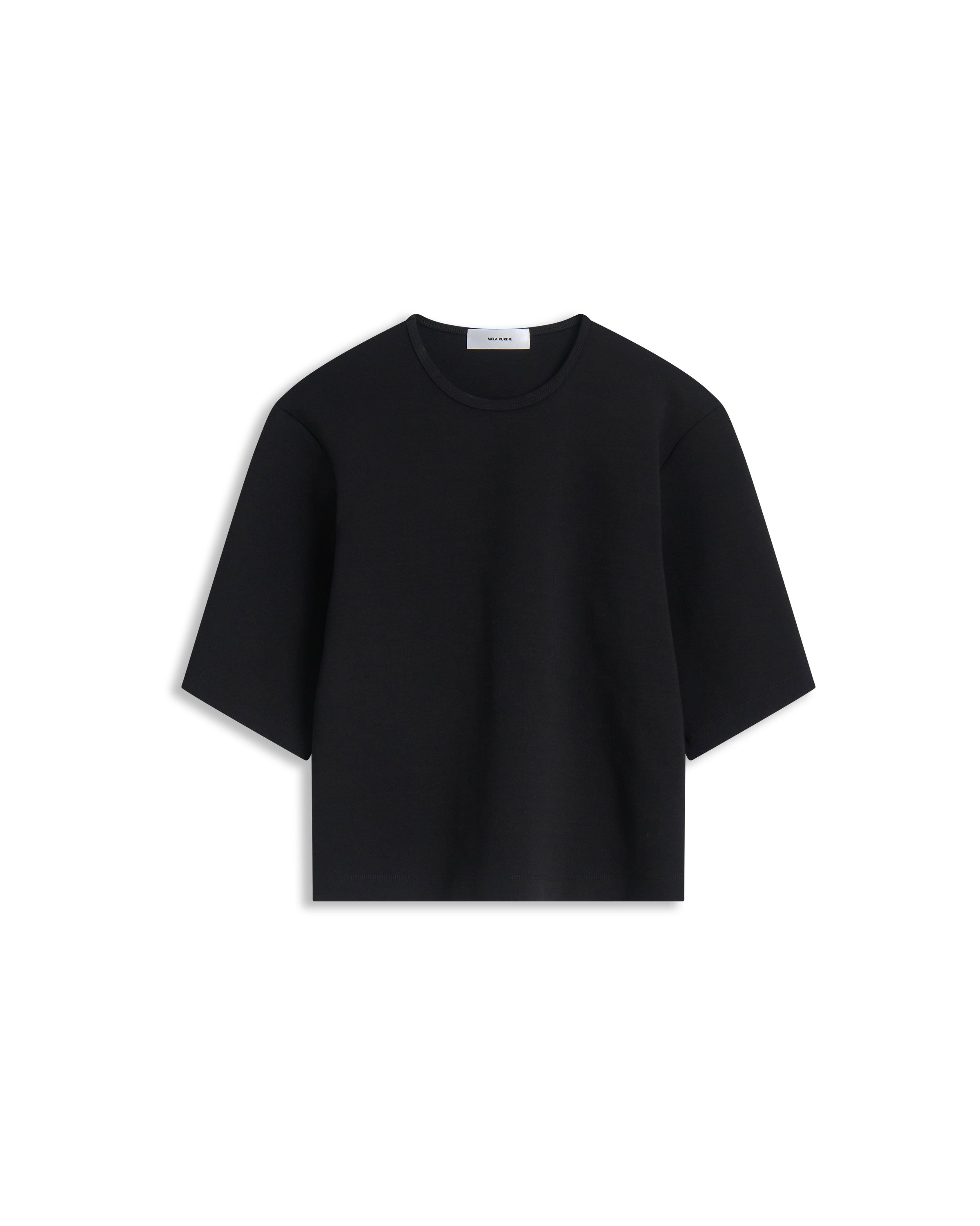 ELBOW BOX TEE - Black - MELA PURDIE