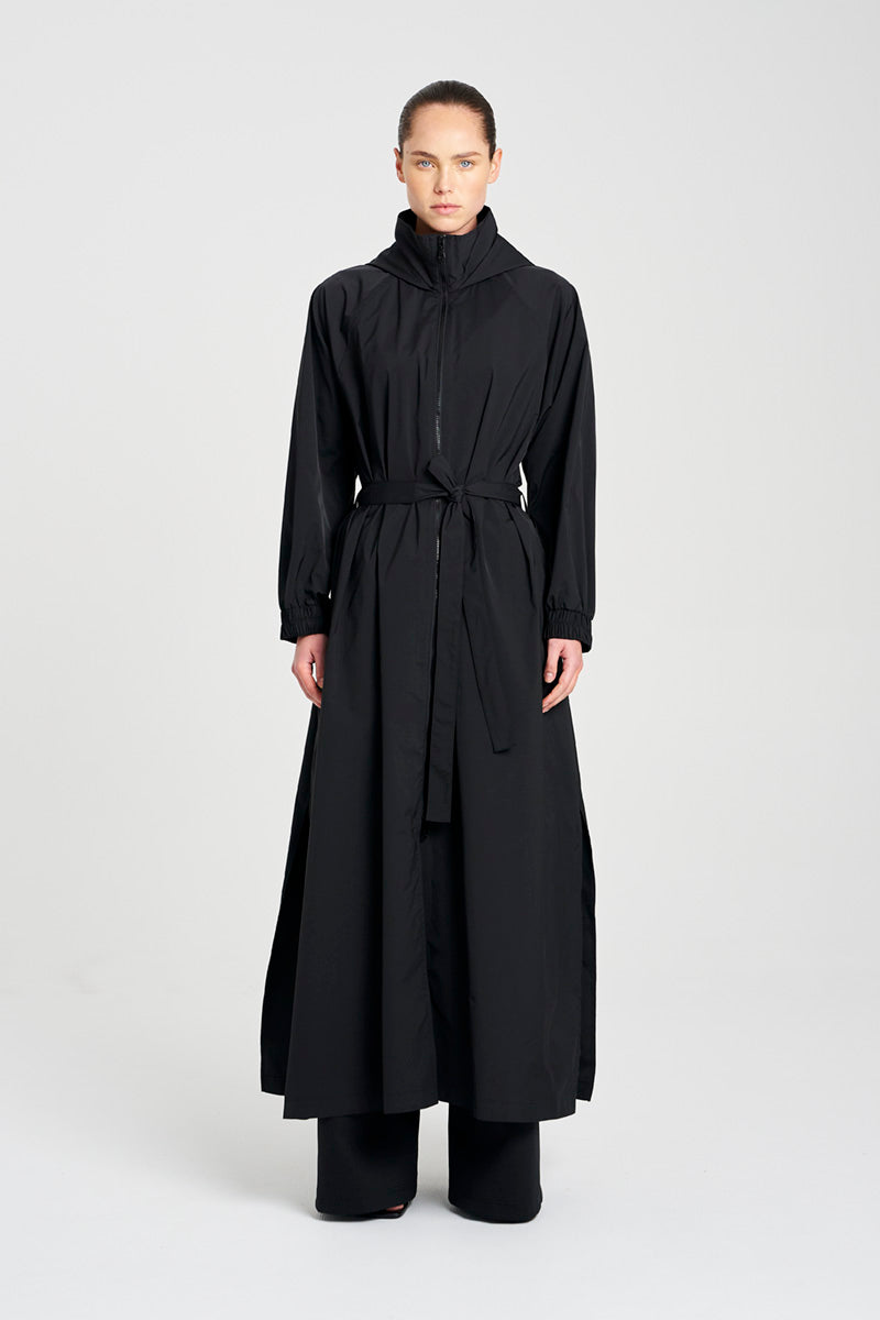 MAXI RAIN SHELL - Black - Mela Purdie