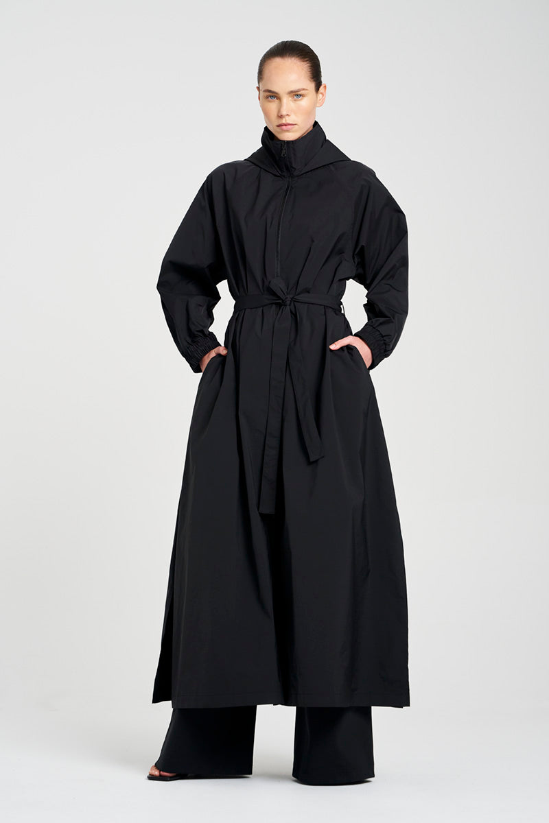 MAXI RAIN SHELL - Black - Mela Purdie
