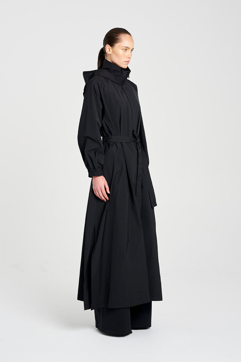 MAXI RAIN SHELL - Black - Mela Purdie