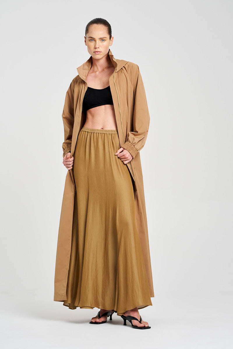 MAXI RAIN SHELL - Toffee