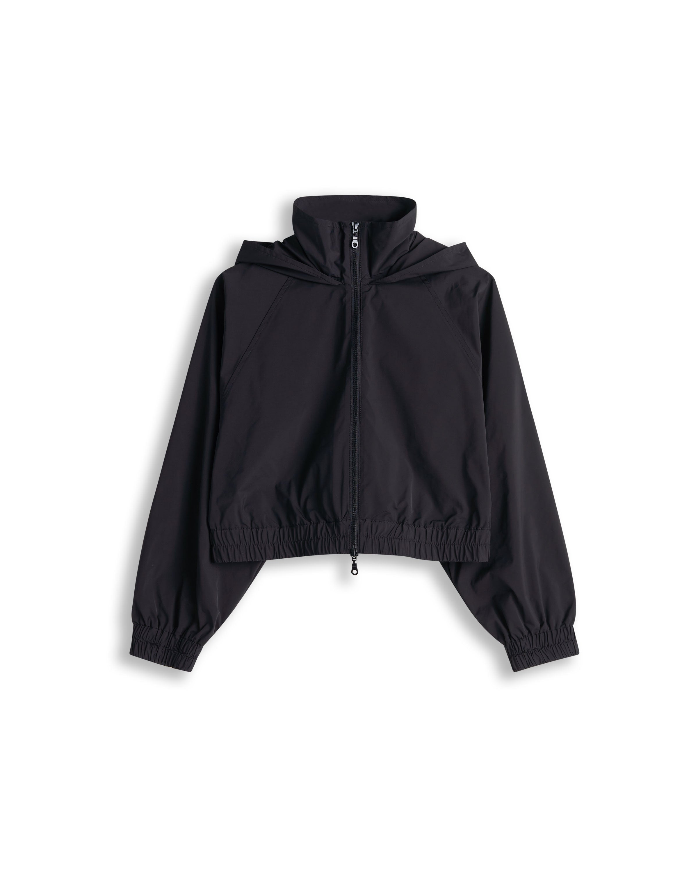 CROP RAIN SHELL - Black - Mela Purdie