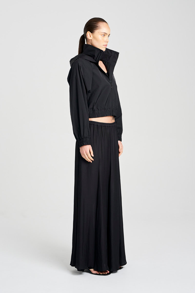 CROP RAIN SHELL - Black - Mela Purdie