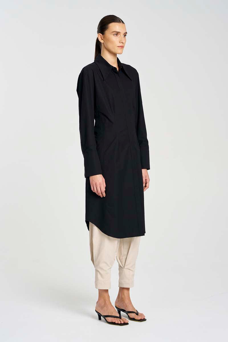 F607 3373 SHAPED SHIRT DRESS
