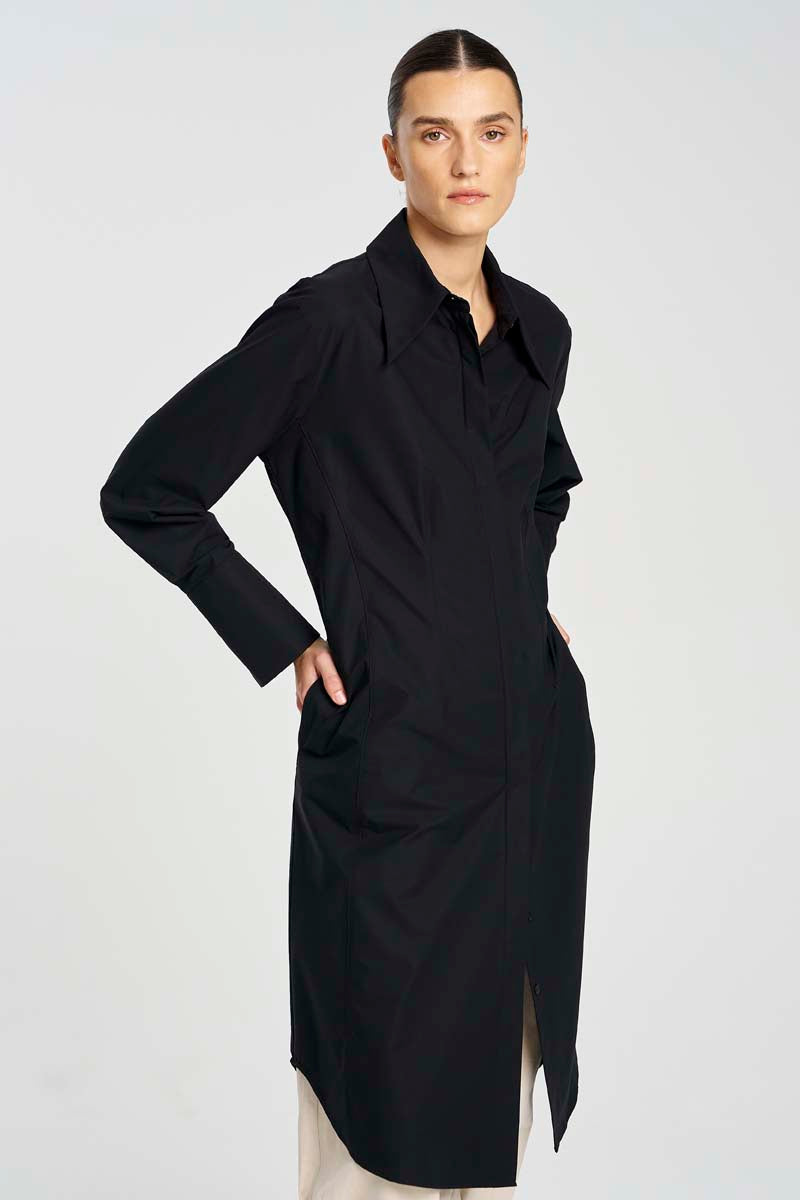 F607 3373 SHAPED SHIRT DRESS