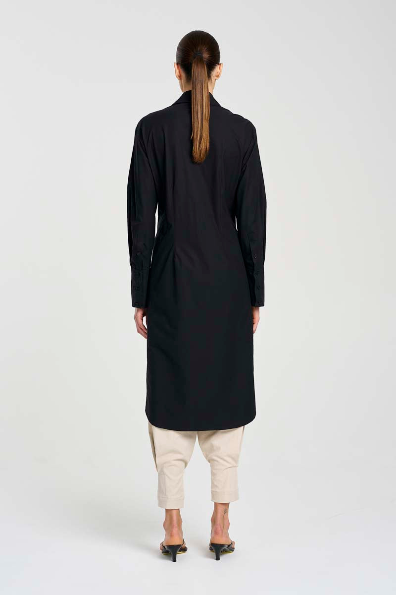 F607 3373 SHAPED SHIRT DRESS