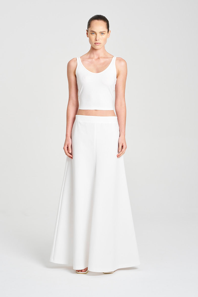 SLIP SKIRT - White