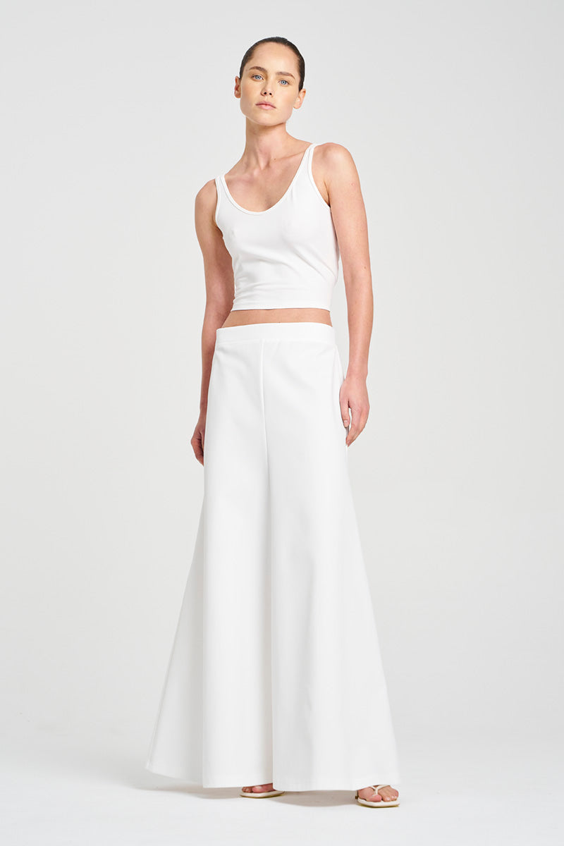 SLIP SKIRT - White