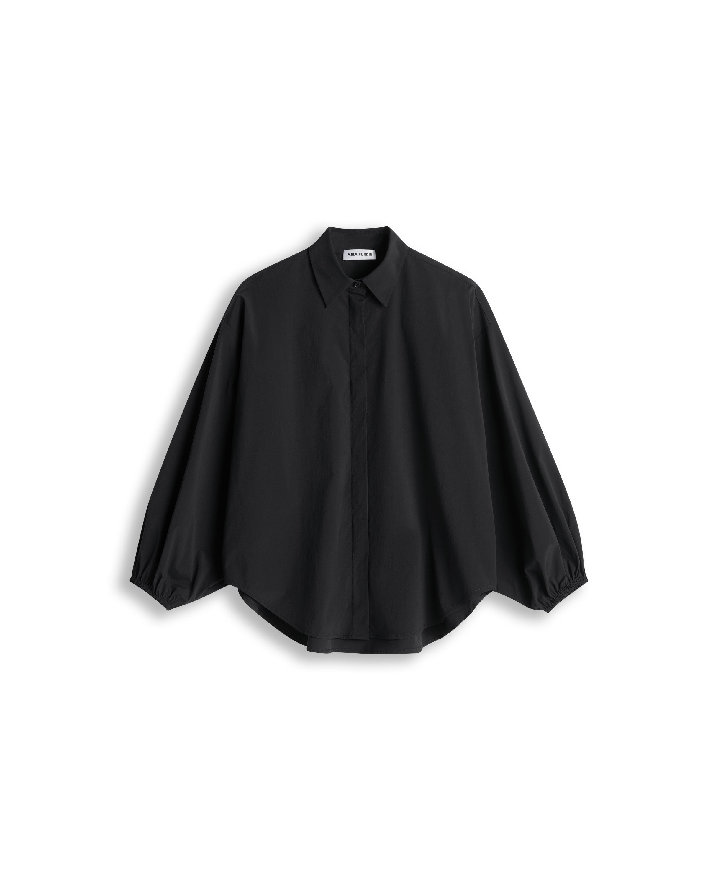 BILLOW SHIRT - Black - Mela Purdie
