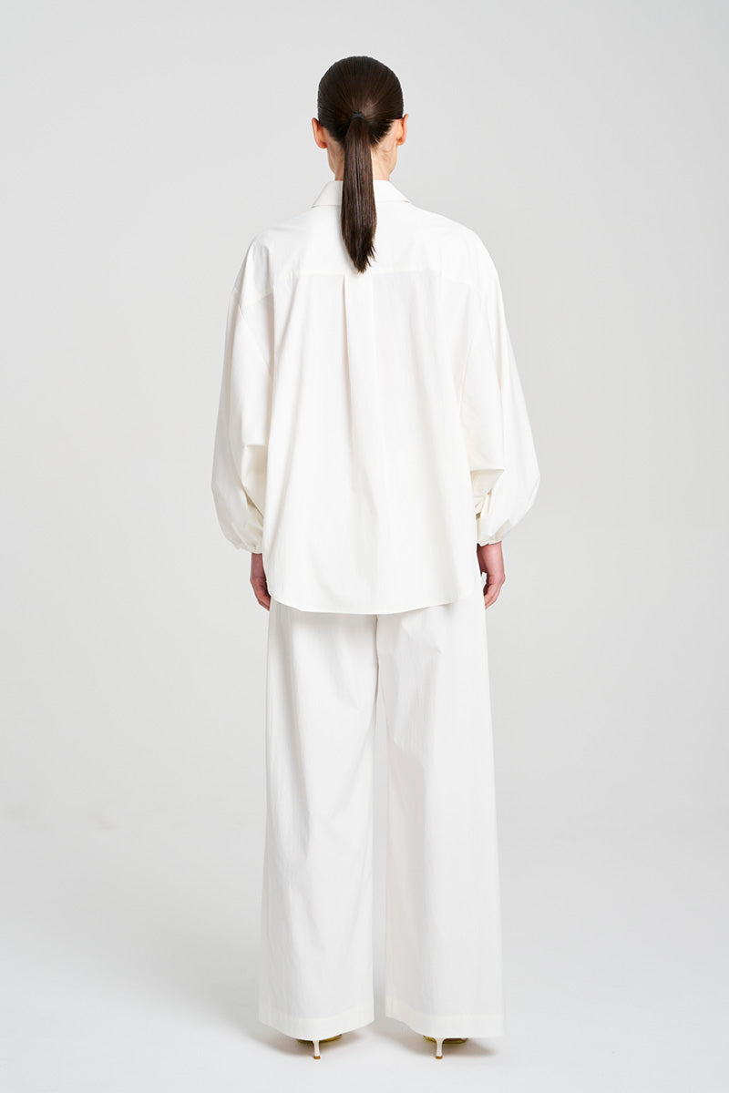 BILLOW SHIRT - Ivory - Mela Purdie