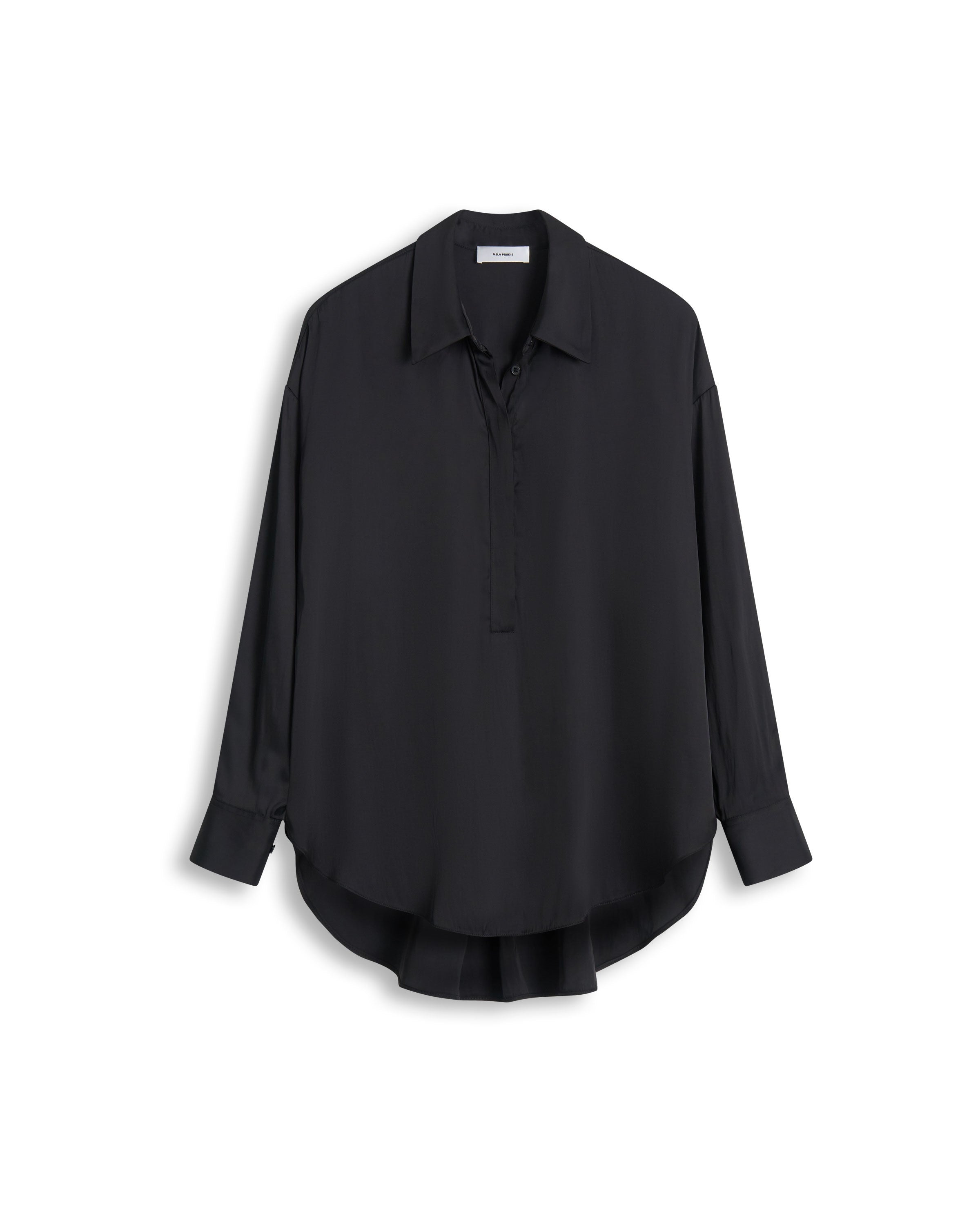 TAB TUNIC - Satin Black - MELA PURDIE