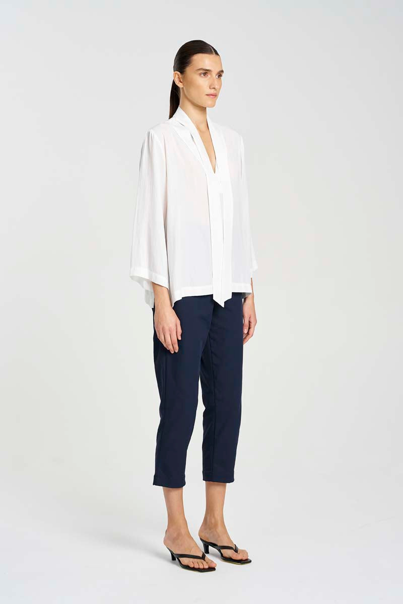 F67 8767 TIE NECK T