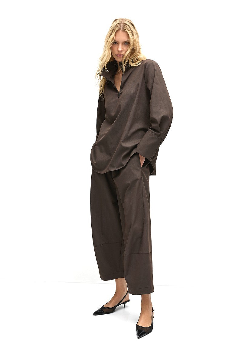 F416 8632 HALF ZIP BLOUSE - Mela Purdie