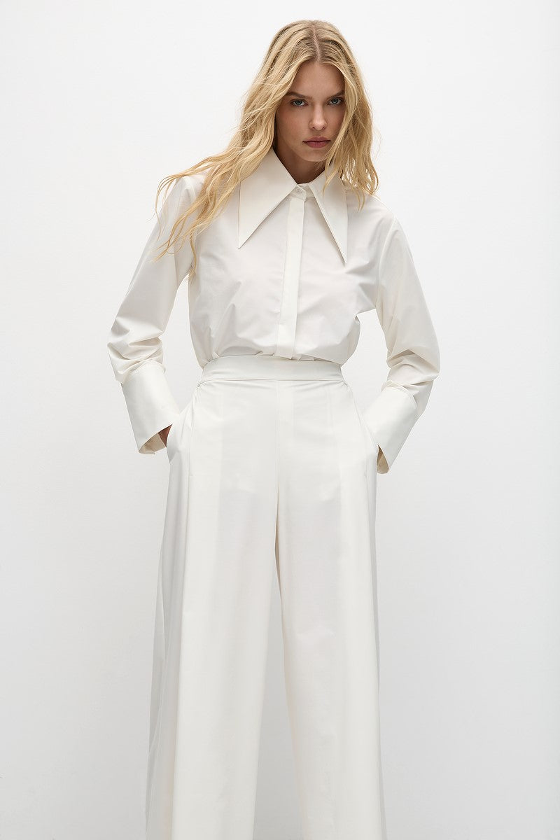 F607 8700 PEAK COLLAR SHIRT - Mela Purdie