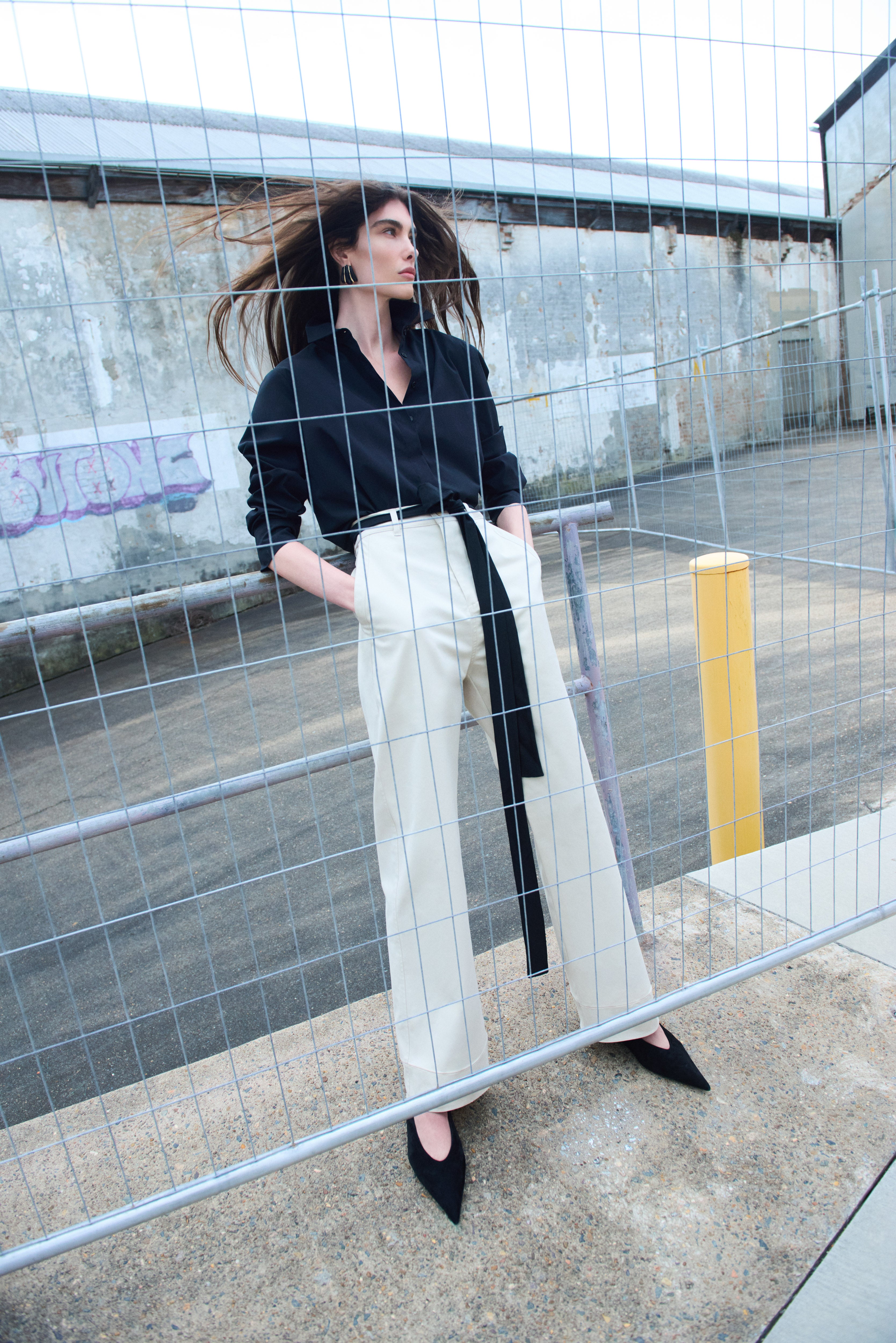 STRAIGHT PANT - Ivory - MELA PURDIE