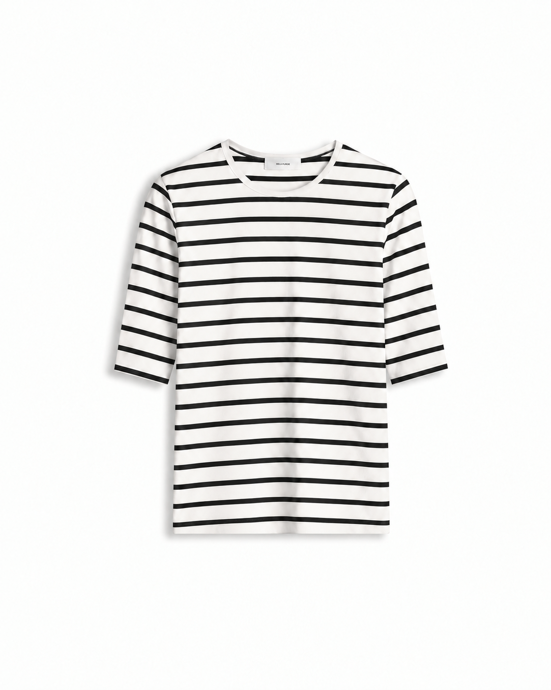 HALF SLEEVE TOP - White/Black