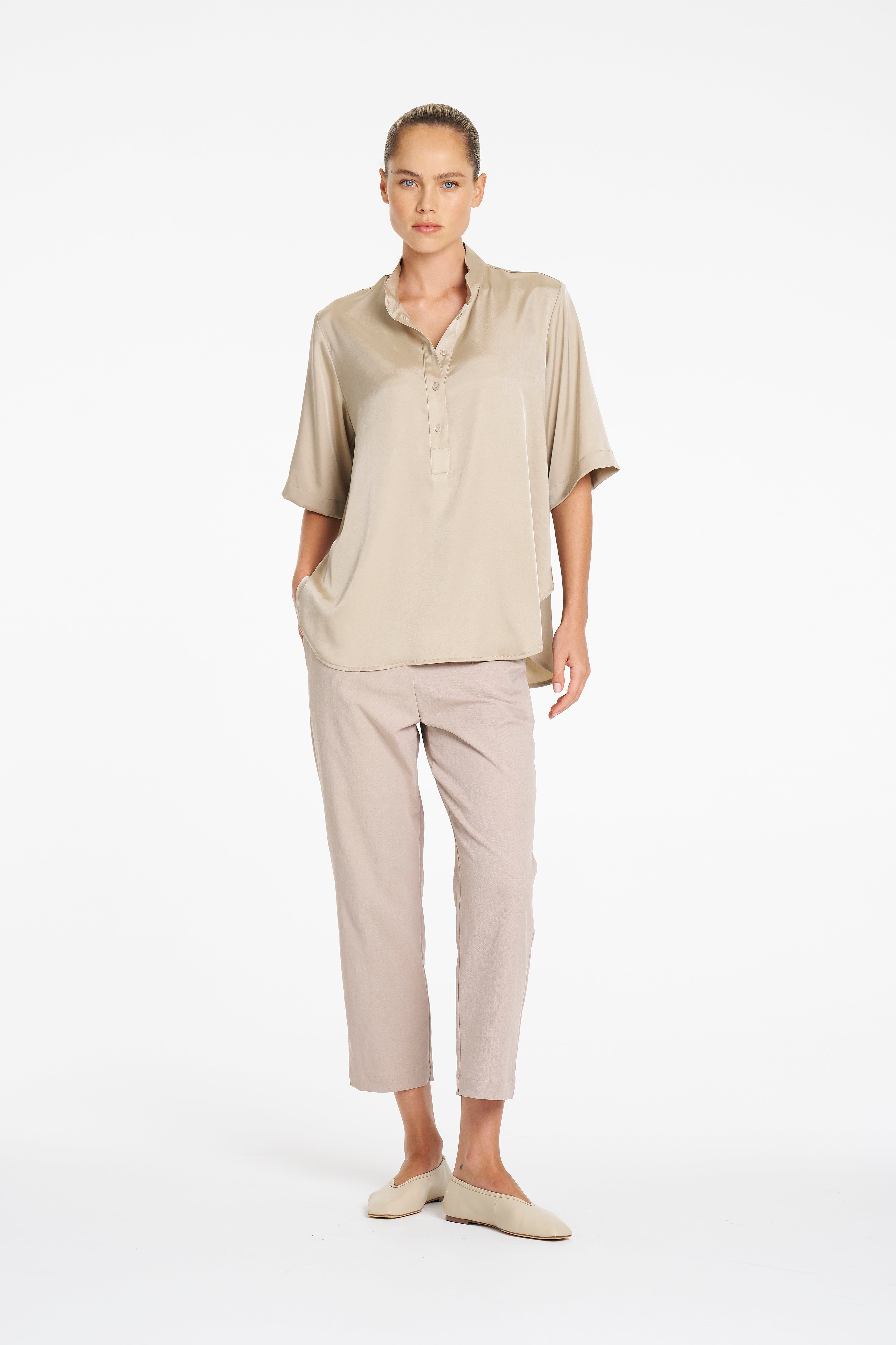 F416 1831 TAPERED FLAT PANT - MELA PURDIE