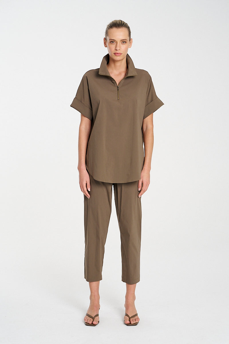 F65 8572 HALF ZIP SHIRT - MELA PURDIE