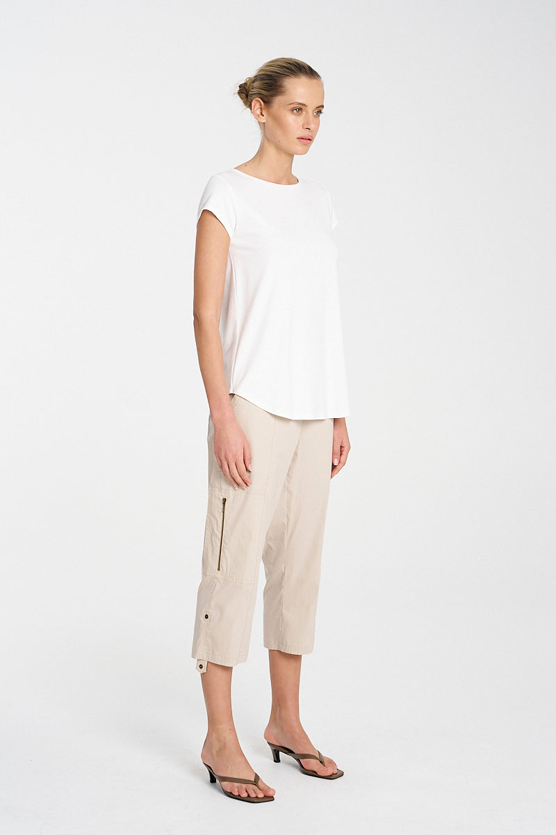 F65 1386 CROPPED ZIP CARGO - MELA PURDIE