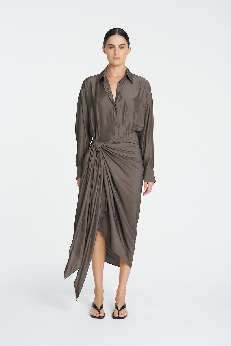 SARONG WRAP - Espresso