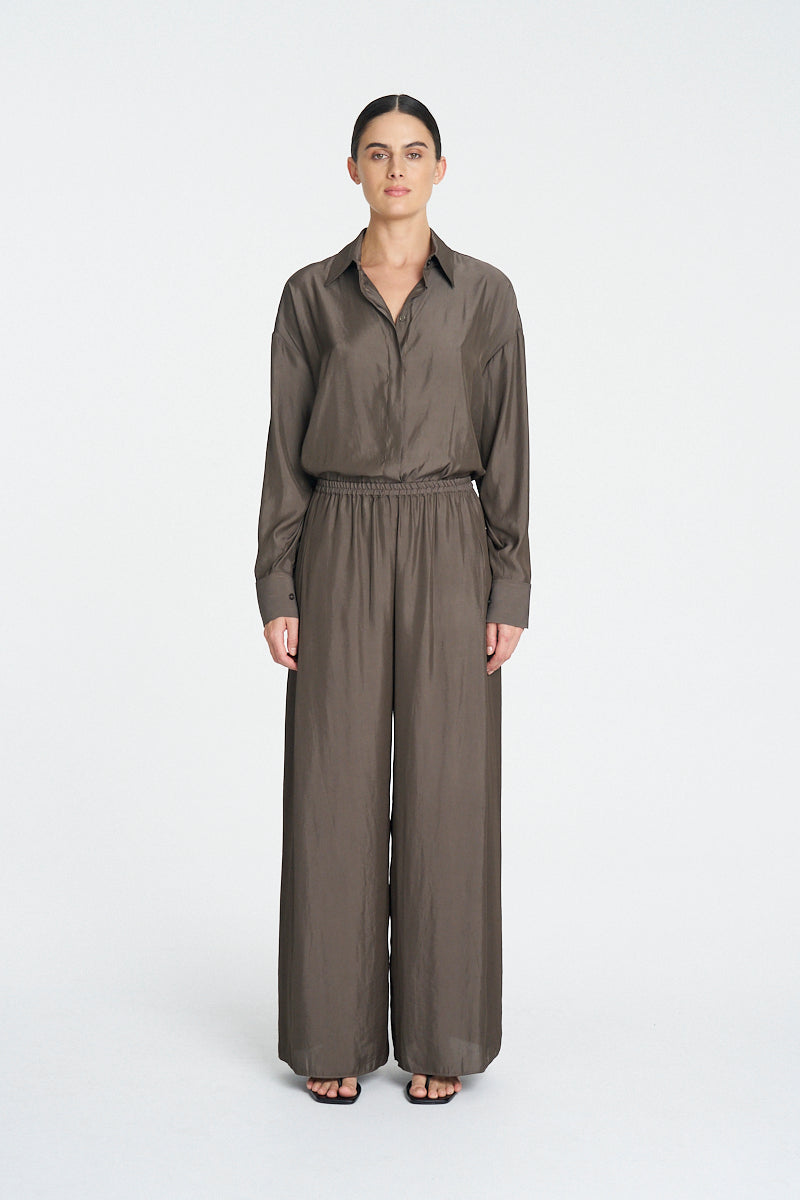 RELAXED SHIRT - Espresso