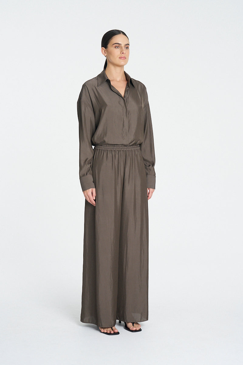 RELAXED SHIRT - Espresso