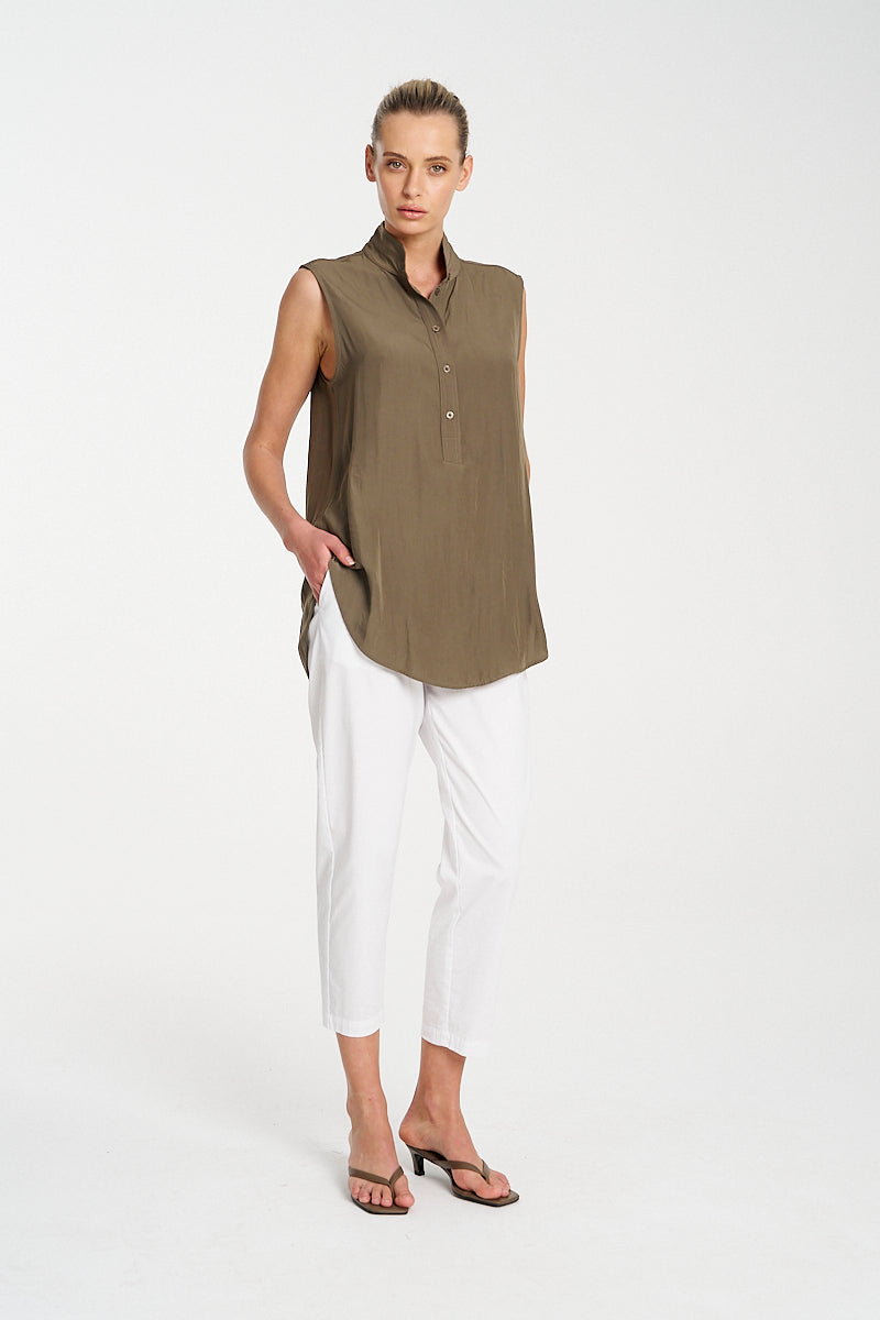 F67 8629 SOFT STAND SHIRT - MELA PURDIE