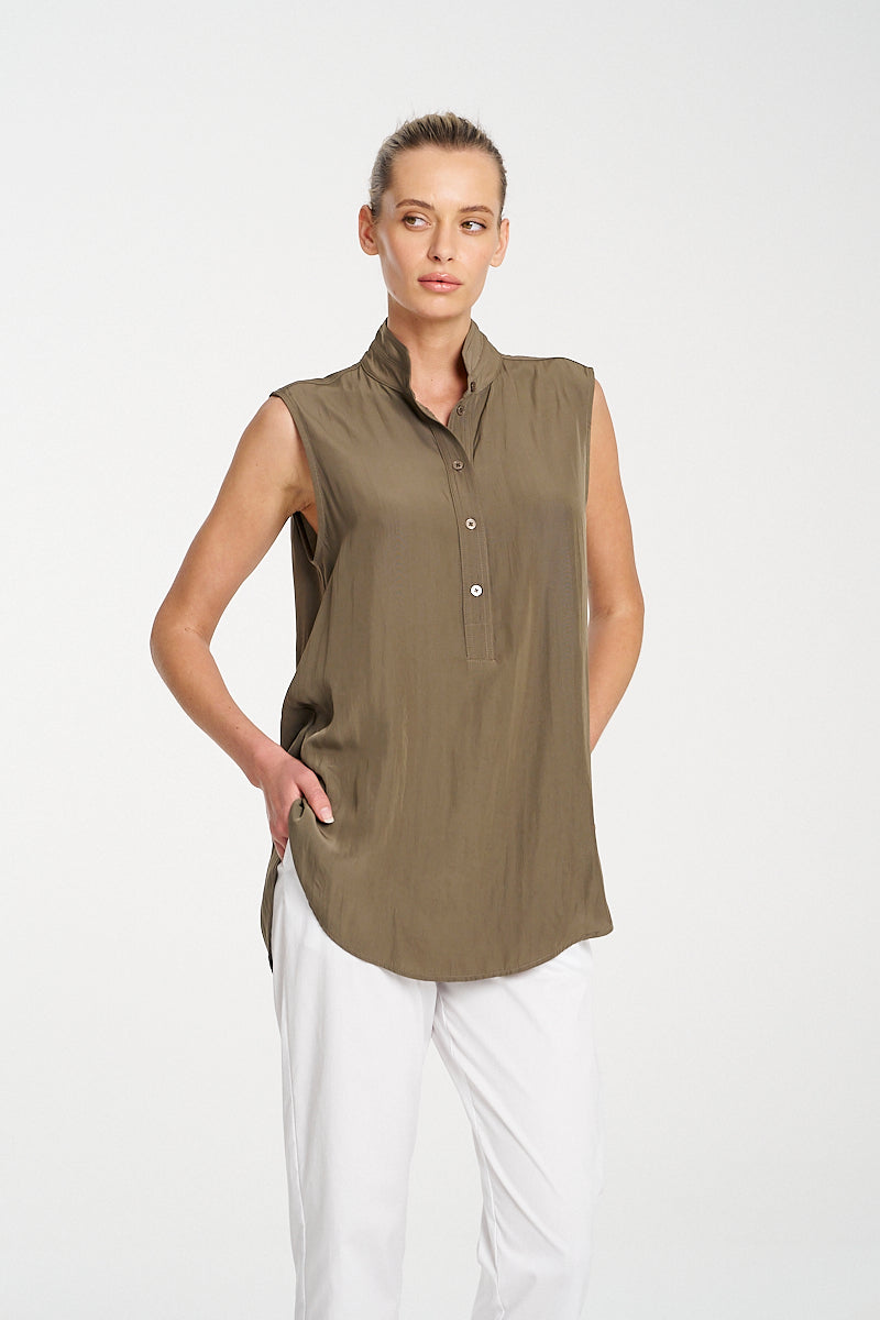 F67 8629 SOFT STAND SHIRT - MELA PURDIE