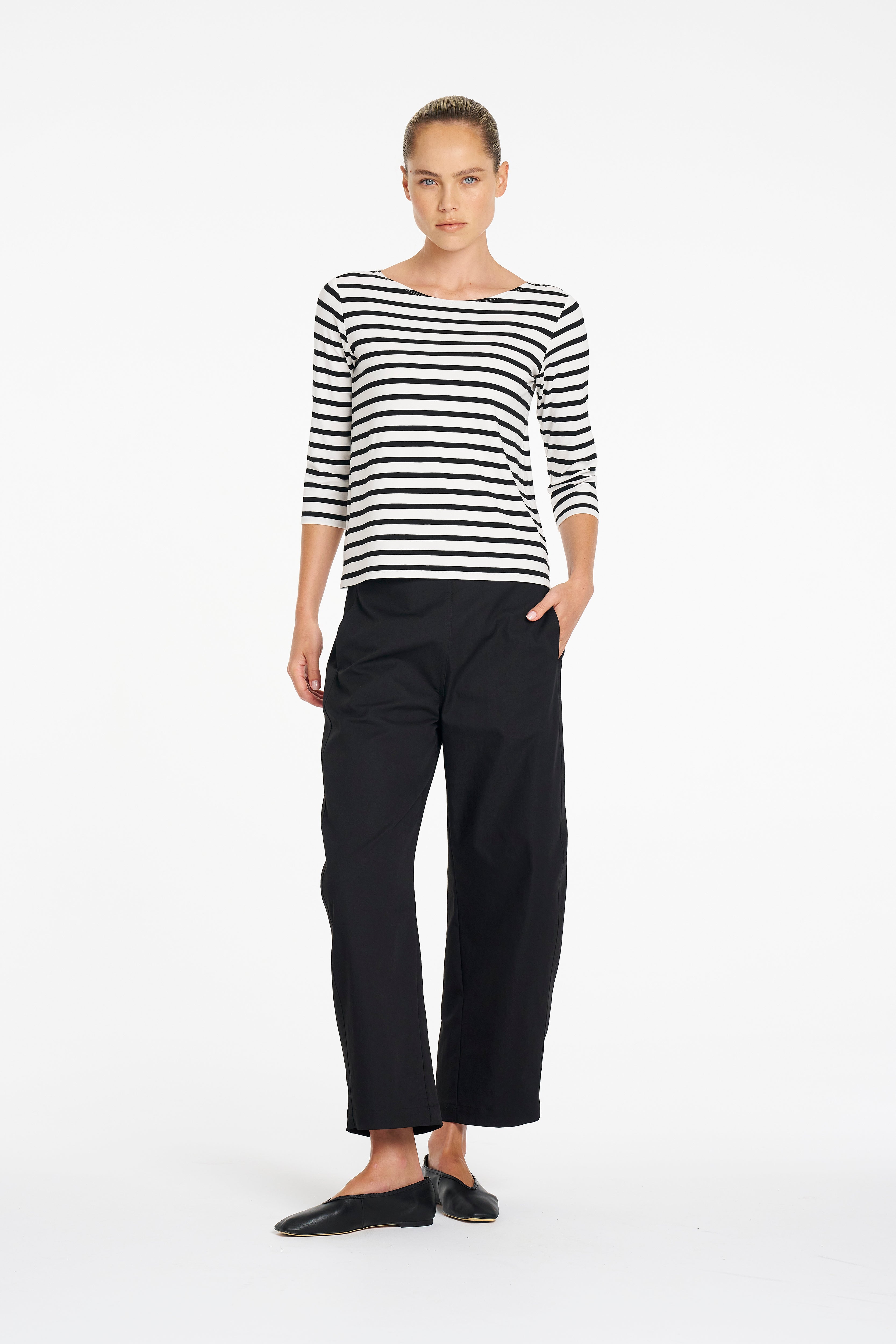 F416 10002 BARREL LEG PANT - MELA PURDIE