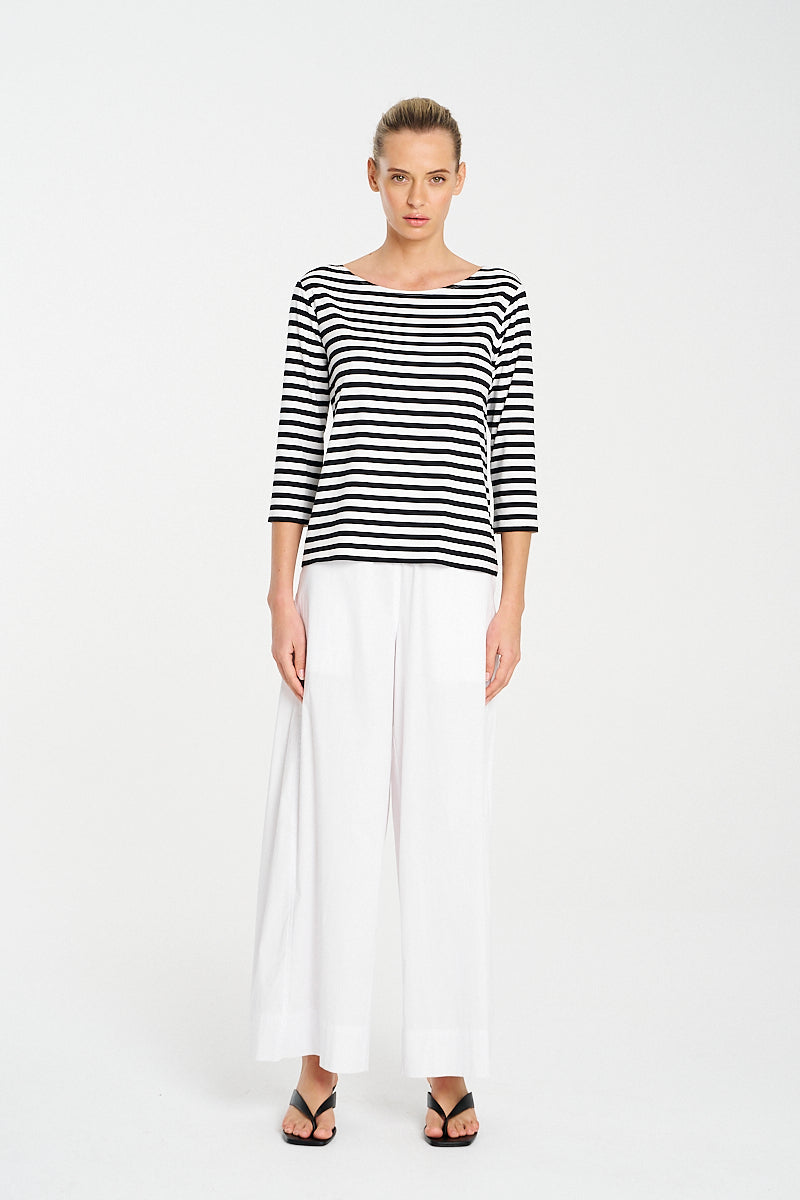 F536 2630 RELAXED BOAT NECK - MELA PURDIE