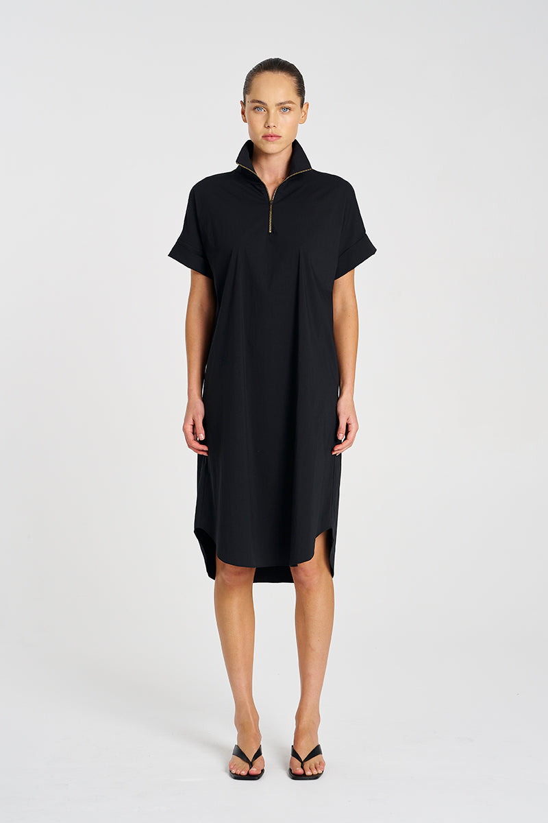 F65 3022 HALF ZIP DRESS
