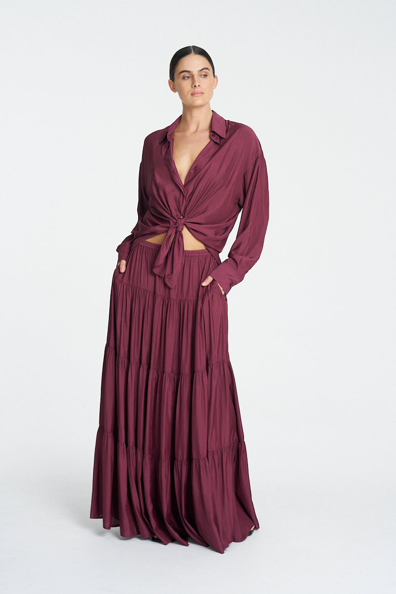RELAXED SHIRT - Vino