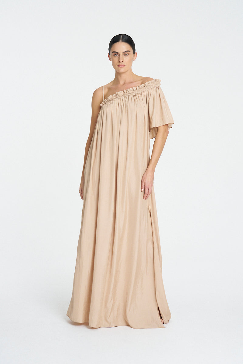 SLOPE DRESS - Café