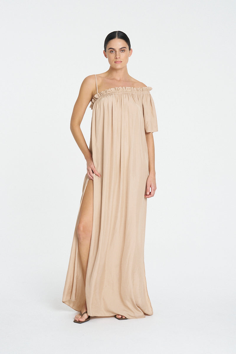 SLOPE DRESS - Café