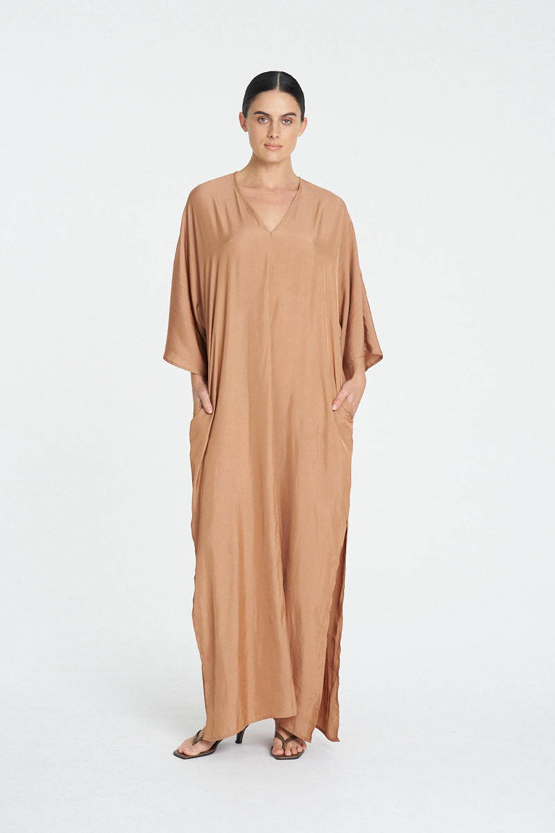 DOLMAN DRESS - Terracotta