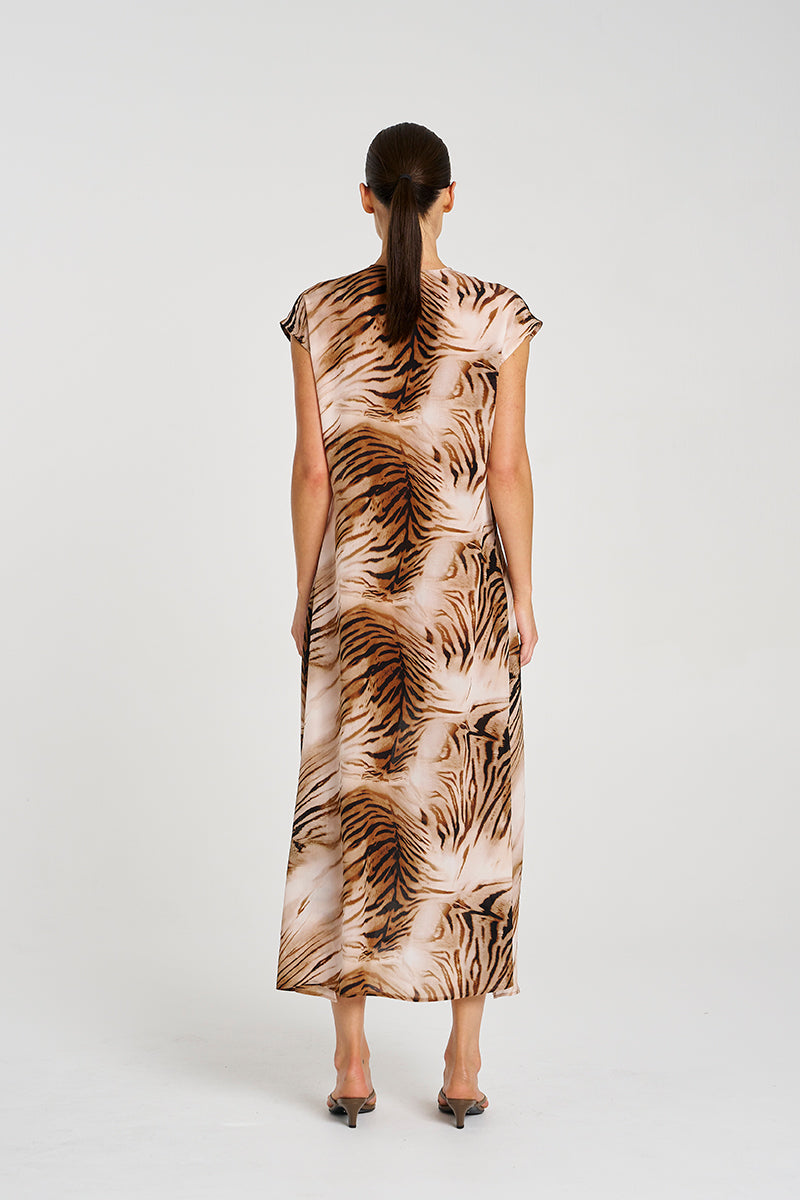 F847 3383 MAXI SLICE DRESS