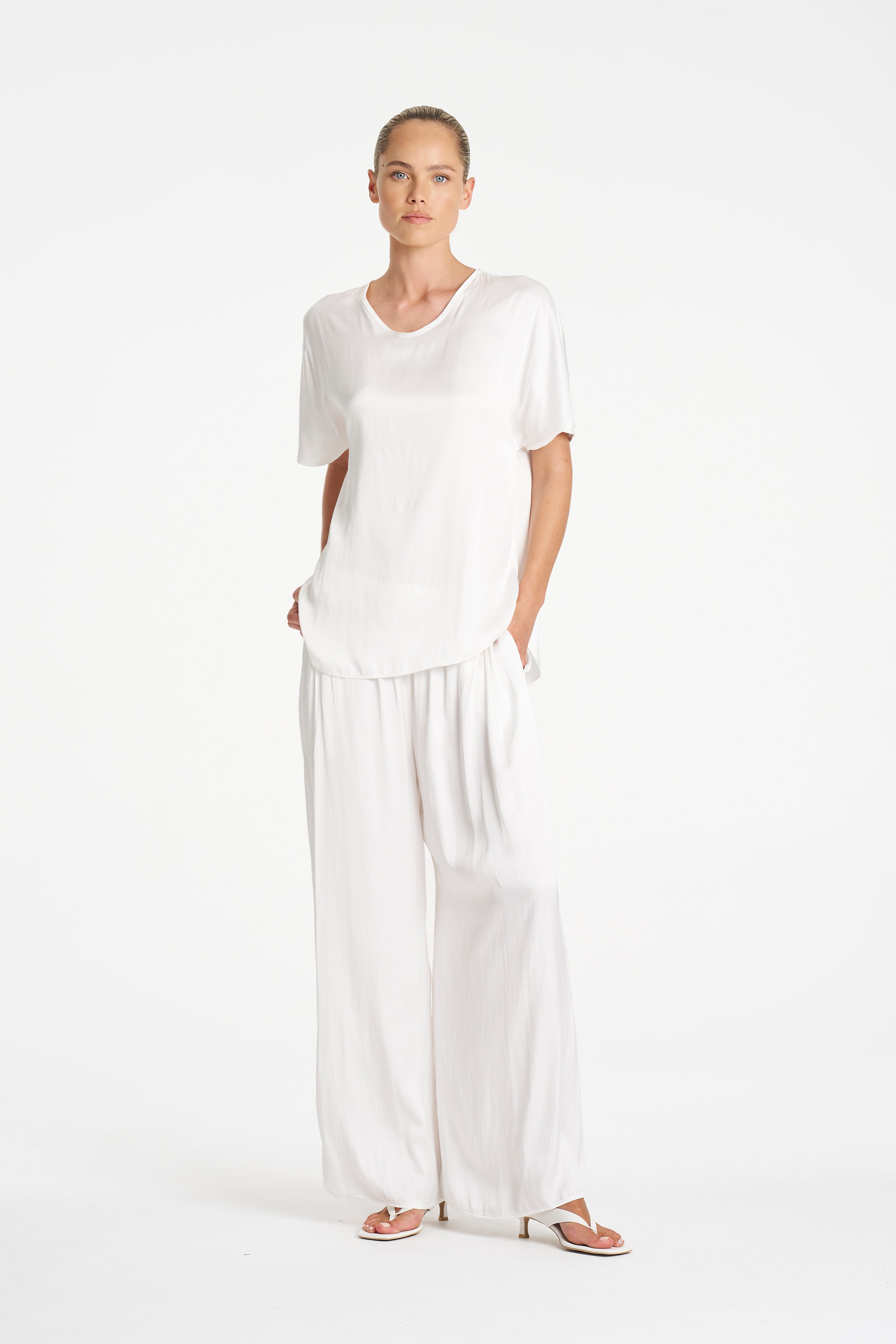 CHARMEUSE PANT - Ivory - MELA PURDIE